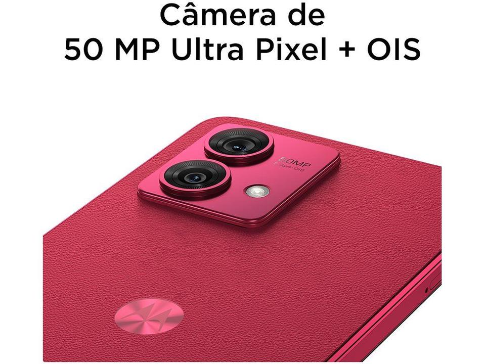 Smartphone Motorola Moto G84 256GB Magenta 5G Snapdragon 695 8GB RAM 6,55" Câm. Dupla + Selfie 16MP Dual Chip - 6