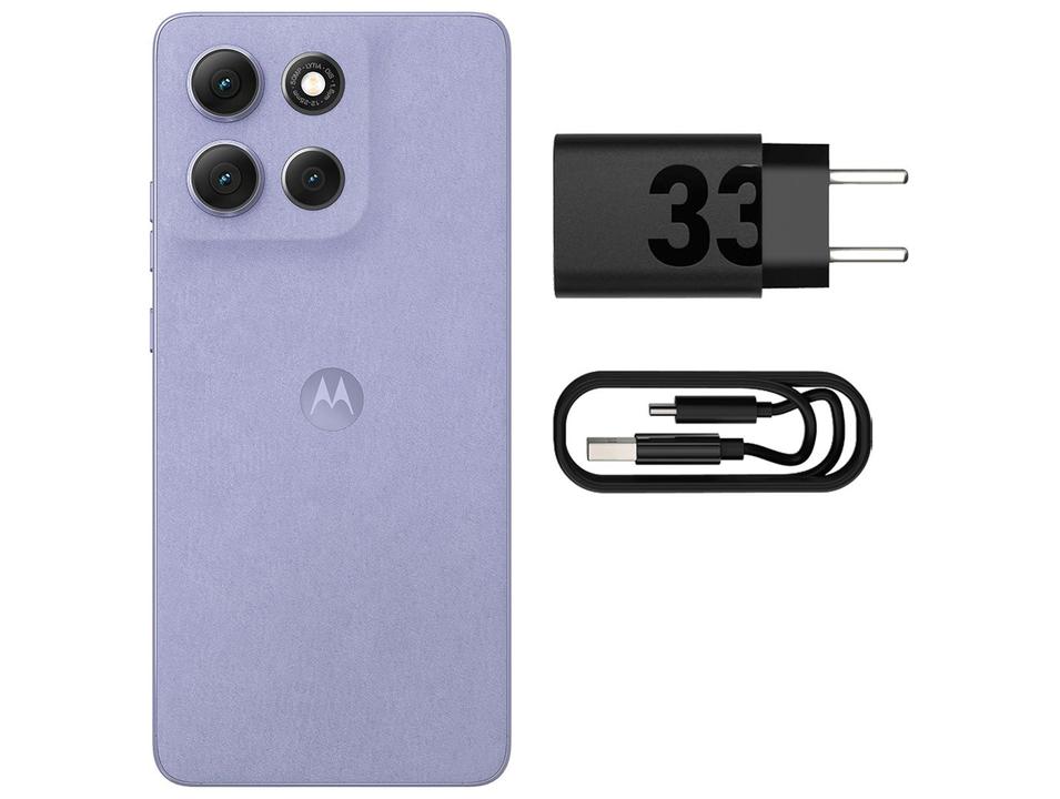Smartphone Motorola Moto g86 512GB 5G 8GB RAM Lilás 6,7" Câm. Dupla + Selfie 32MP - 11