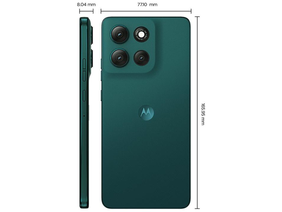 Smartphone Motorola Moto g86 512GB 5G 8GB RAM Verde Escuro 6,7" Câm. Dupla + Selfie 32MP - 10