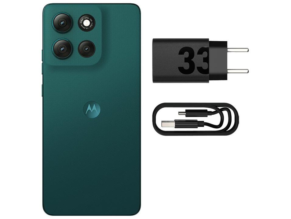Smartphone Motorola Moto g86 512GB 5G 8GB RAM Verde Escuro 6,7" Câm. Dupla + Selfie 32MP - 11