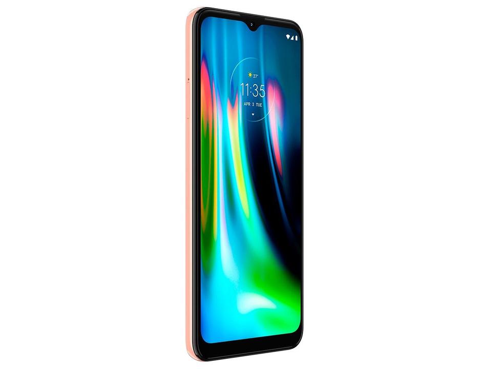 Smartphone Motorola Moto G9 Play 64GB Rosa Quartzo - 4G Octa-Core 4GB RAM 6,5” Câm. Tripla + Selfie 8M - 8