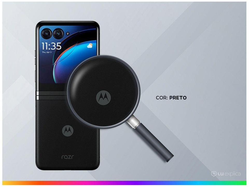 Smartphone Motorola Razr 40 Ultra 256GB Preto 5G Snapdragon Octa-Core 4GB RAM 6,9" Câm. Dupla + Selfie 32MP - 2