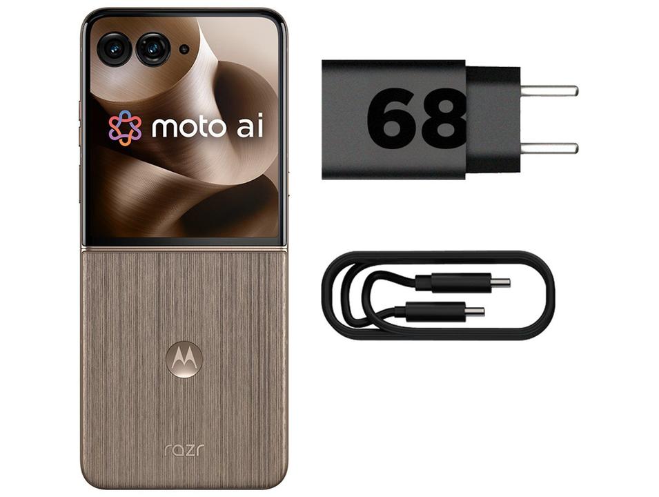 Smartphone Motorola Razr 60 Ultra 1TB Madeira 5G 32GB RAM 7" Câm. Dupla + Selfie 50MP - 10
