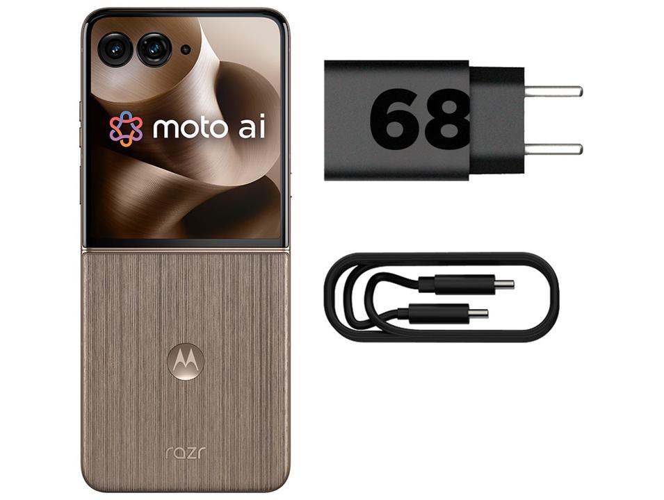 Smartphone Motorola Razr 60 Ultra 1TB Madeira 5G 32GB RAM 7" Câm. Dupla + Selfie 50MP - 10