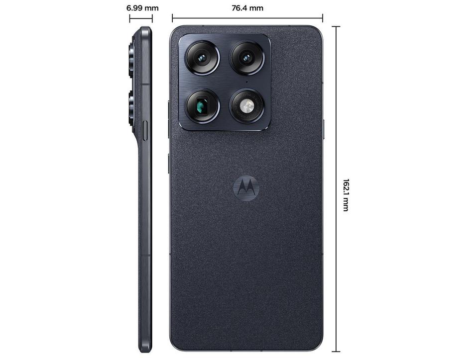 Smartphone Motorola Signature 5G 512GB 24GB (12GB RAM + 12GB RAM Boost) 3 Câmeras 50MP Sony Lytia e Zoom 100x Tela 1.5K Extreme Amoled 165Hz - 9