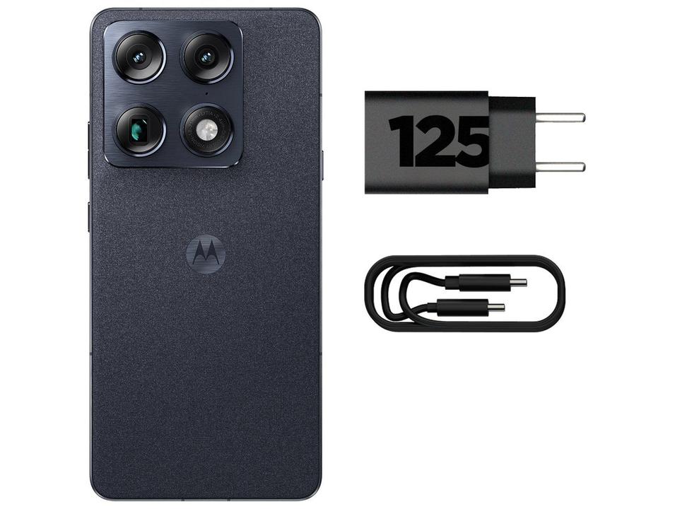 Smartphone Motorola Signature 5G 512GB 24GB (12GB RAM + 12GB RAM Boost) 3 Câmeras 50MP Sony Lytia e Zoom 100x Tela 1.5K Extreme Amoled 165Hz - 10