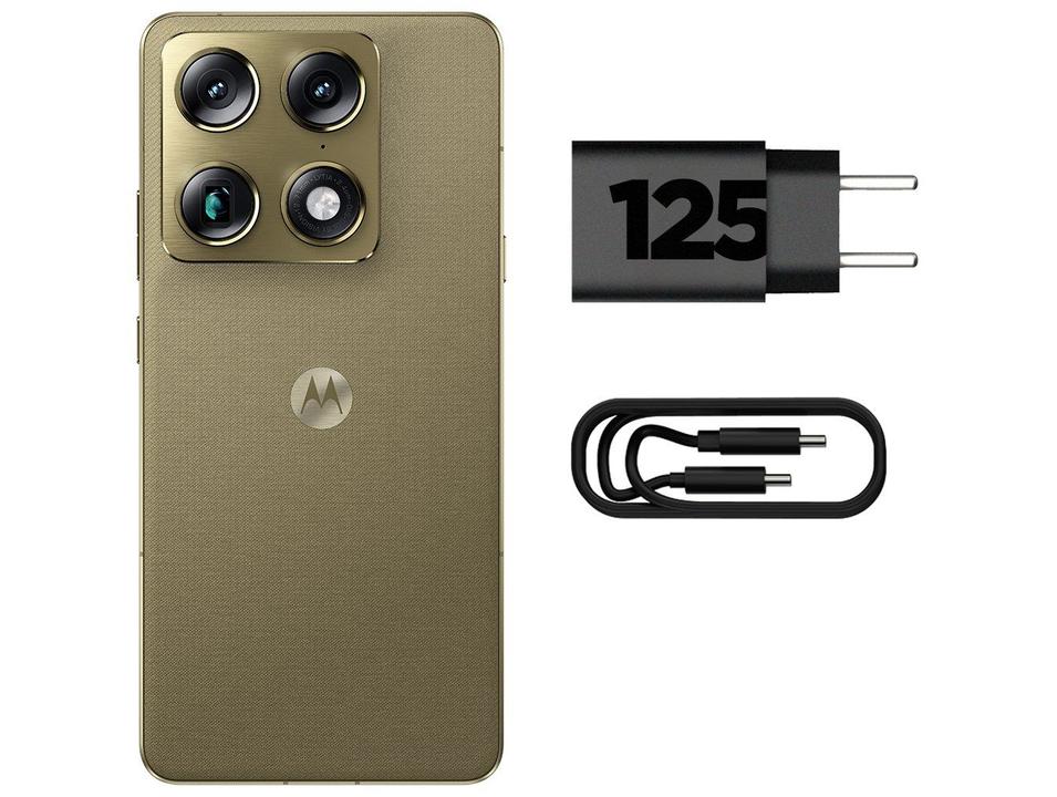 Smartphone Motorola Signature 5G 512GB 24GB (12GB RAM + 12GB RAM Boost) 3 Câmeras 50MP Sony Lytia e Zoom 100x Tela 1.5K Extreme Amoled 165Hz - 10