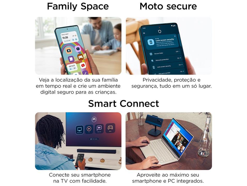 Smartphone Motorola Signature 5G 512GB 24GB (12GB RAM + 12GB RAM Boost) 3 Câmeras 50MP Sony Lytia e Zoom 100x Tela 1.5K Extreme Amoled 165Hz - 5