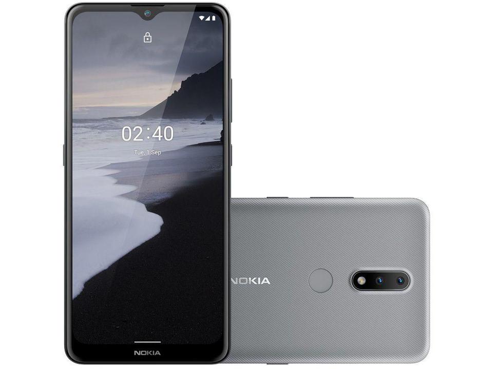 Smartphone Nokia 2.4 64GB Cinza 4G 3GB RAM 6,5” Câm. Dupla + Selfie 5MP com Pacote Office - 10