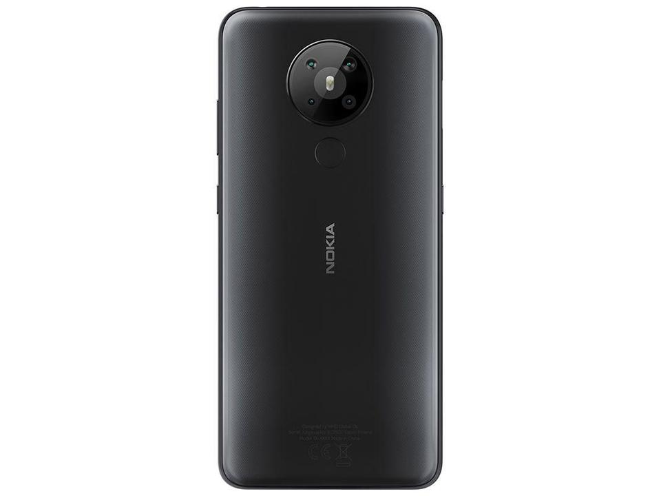 Smartphone Nokia 5.3 128GB Preto 4G Octa-Core 4GB RAM 6,55” Câm. Quádrupla + Selfie 8MP - 8