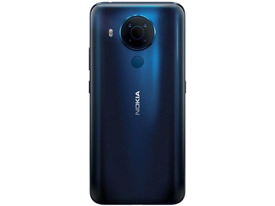 Smartphone Nokia 5.4 128GB Azul 4G 4GB RAM 6,39” Câm. Quádrupla + Selfie 16MP com Pacote Office - 8