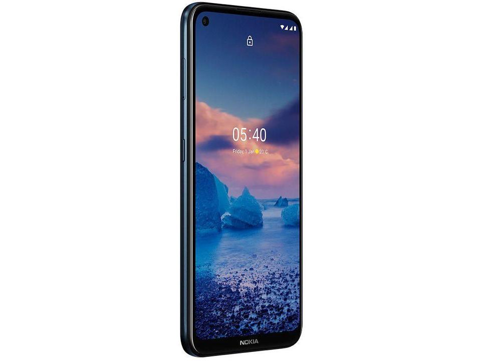 Smartphone Nokia 5.4 128GB Azul 4G 4GB RAM 6,39” Câm. Quádrupla + Selfie 16MP com Pacote Office - 5