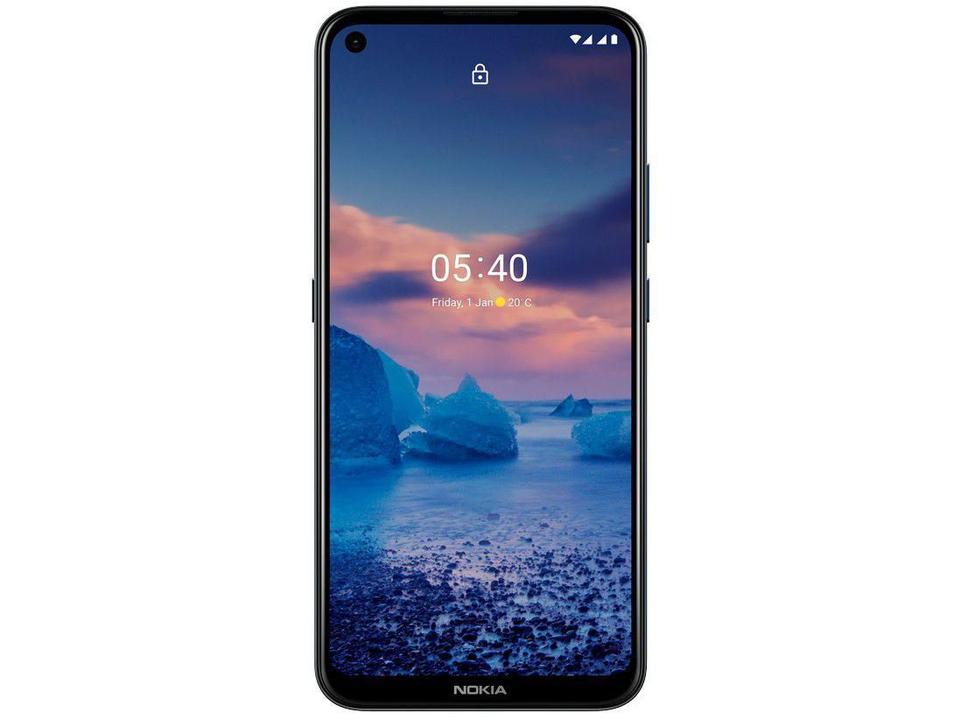 Smartphone Nokia 5.4 128GB Azul 4G 4GB RAM 6,39” Câm. Quádrupla + Selfie 16MP com Pacote Office - 6