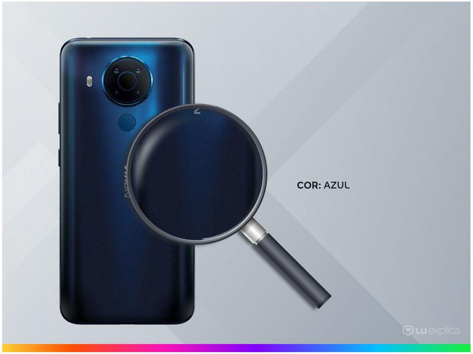 Smartphone Nokia 5.4 128GB Azul 4G Octa-Core - 4GB RAM Tela 6,39” Câm. Quádrupla + Selfie 16MP - 2