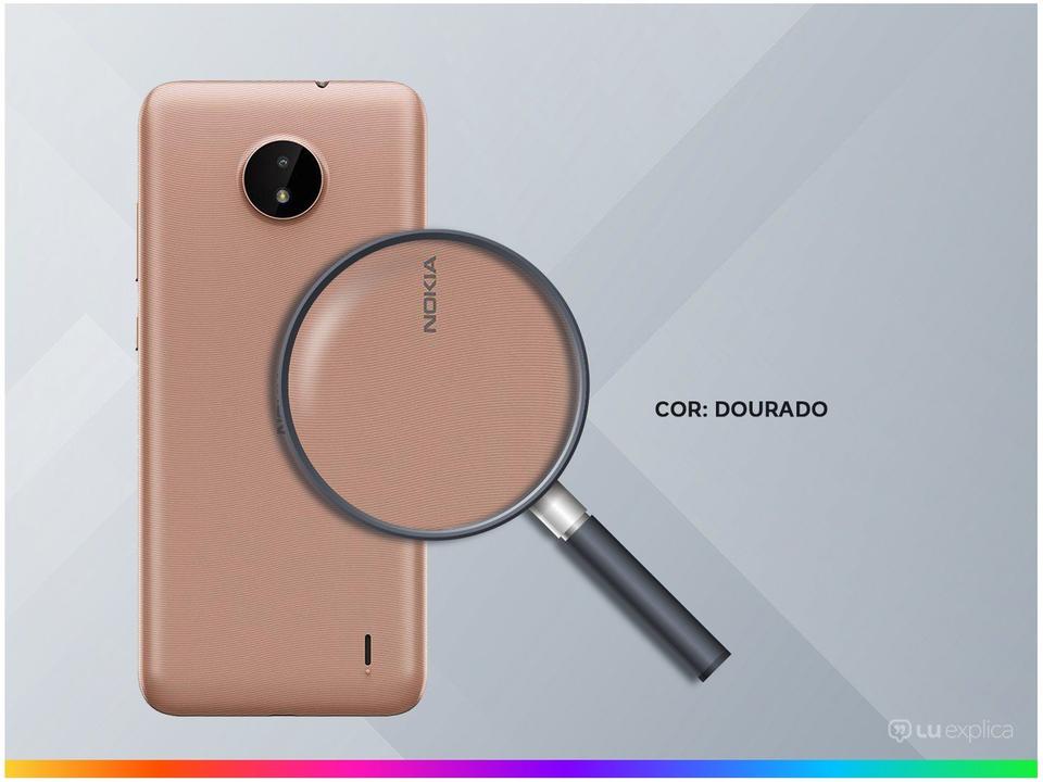 Smartphone Nokia C20 32GB Dourado 4G Octa-Core 2GB RAM Tela 6,5” Câm. 5MP + Câm. Selfie 5M - 2
