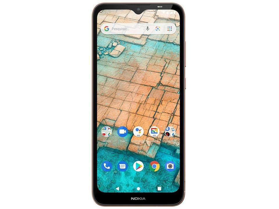 Smartphone Nokia C20 32GB Dourado 4G Octa-Core 2GB RAM Tela 6,5” Câm. 5MP + Câm. Selfie 5MP - 5