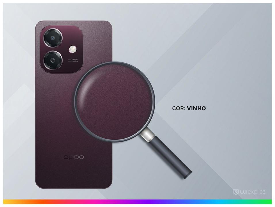 Smartphone OPPO A60 256GB 8GB RAM Vinho 4G 6,67" 50MP + Selfie 5MP - 2