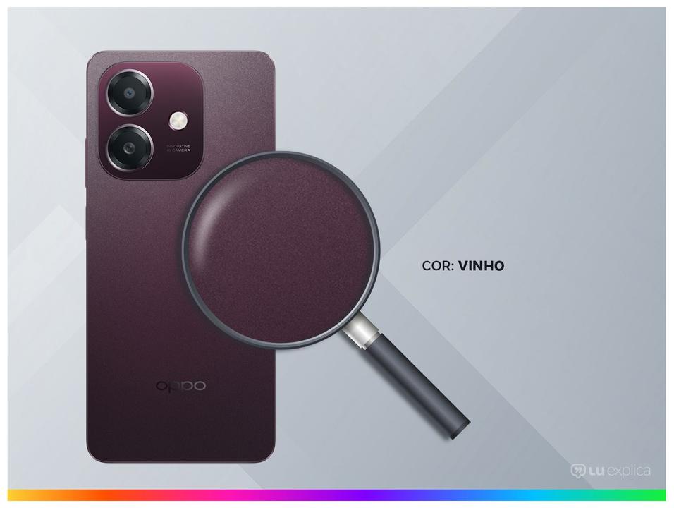 Smartphone OPPO A60 256GB 8GB RAM Vinho 4G 6,67" 50MP + Selfie 5MP - 2