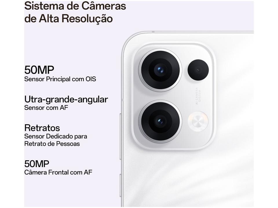 Smartphone OPPO Reno13 512GB Branco 5G 12GB RAM 6,67" Câm. Tripla + Selfie 50MP - 4