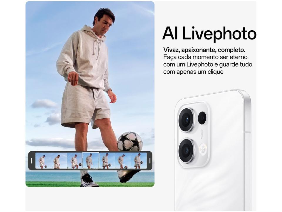 Smartphone OPPO Reno13 512GB Branco 5G 12GB RAM 6,67" Câm. Tripla + Selfie 50MP - 2