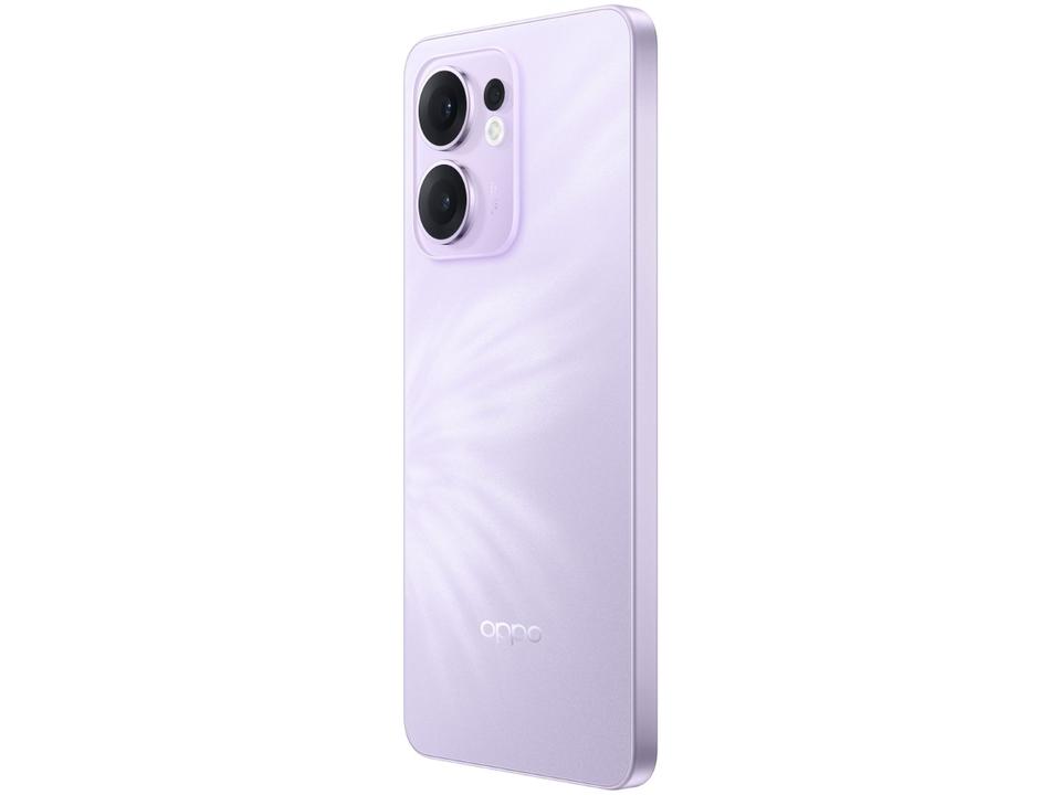 Smartphone OPPO Reno13 F 256GB Lavanda 5G 12GB RAM 6,67" Câm. Tripla + Selfie 32MP - 8