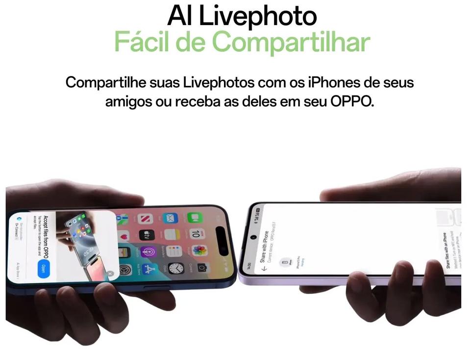 Smartphone OPPO Reno14 512GB 5G 12GB RAM Verde Luminoso 6,59" Câm. Tripla + Selfie 50MP - 6