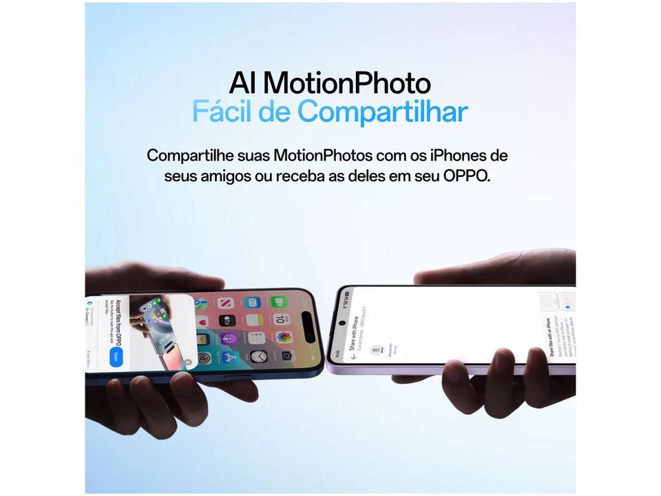 Smartphone OPPO Reno14 F 256GB 5G 12GB RAM Azul Cintilante 6,57" Câm. Tripla + Selfie 32MP - 6