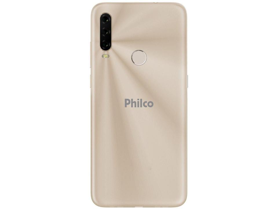 Smartphone Philco HIT P10 128GB Dourado 4G - Octa-Core 4GB 6,2” Câm. Tripla + Selfie 8MP - 6