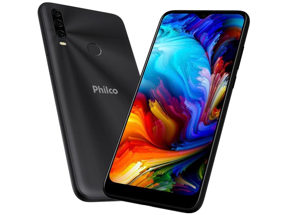 Smartphone Philco HIT P10 128GB Space Grey 4G Octa-Core 4GB Tela 6,2” Câm. Tripla + Selfie 8MP - 10