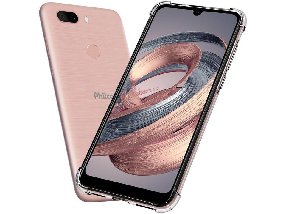 Smartphone Philco PCS02RG HIT MAX 128GB Rose - 4G 4GB RAM Tela 6” Câm. Dupla + Selfie 8MP - 7