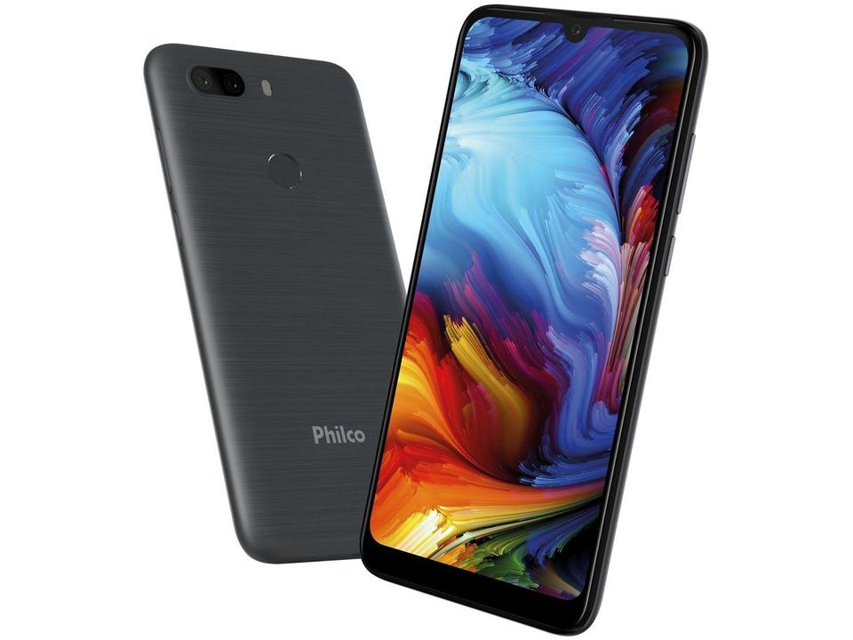 Smartphone Philco PCS02SG HIT MAX 128GB Space Grey 4G 4GB RAM Tela 6” Câm. Dupla + Selfie 8M - 9