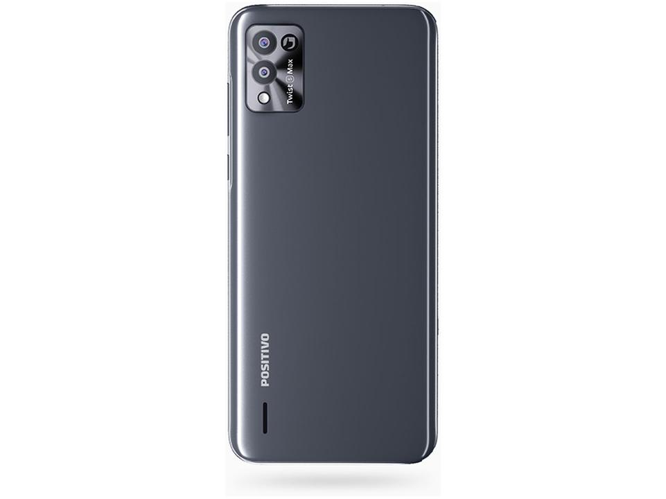 Smartphone Positivo S650 Twist 5 Max 128GB Chumbo 4G Octa-Core 2GB RAM 6,5" Câm. Dupla + Selfie 8MP Dual Chip - 5
