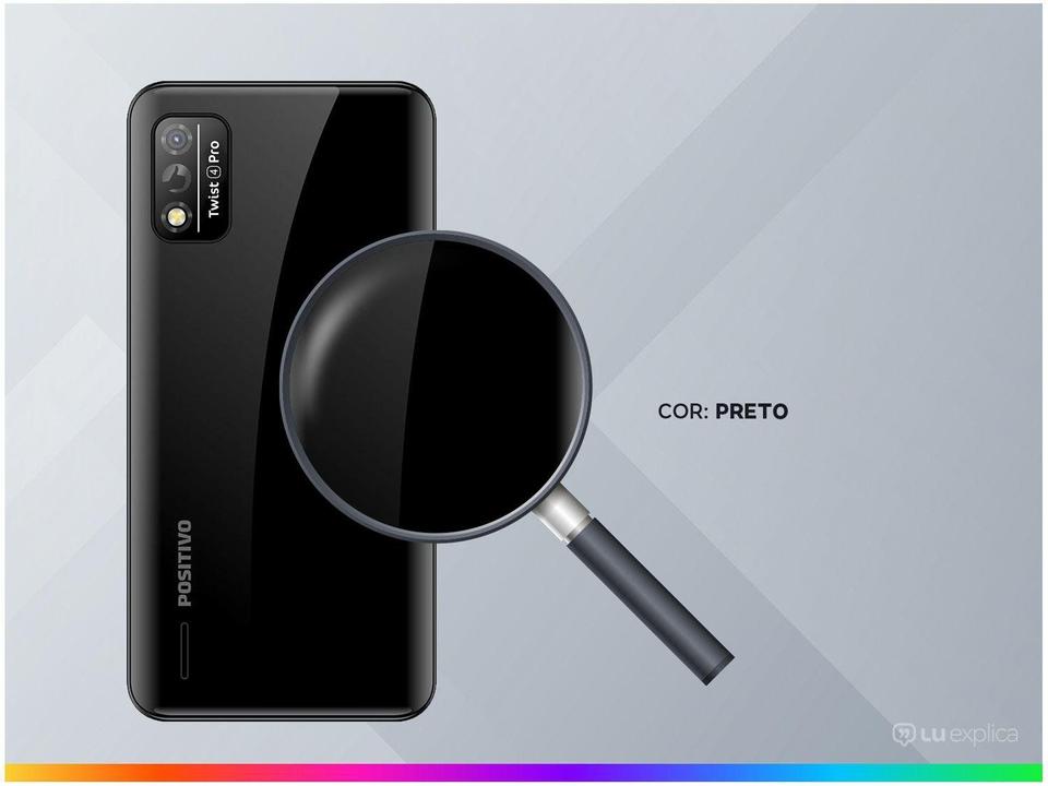 Smartphone Positivo Twist 4 Pro 64GB Preto 4G  Octa-Core 1GB RAM Tela 5,5” Câm. 8MP + Selfie 5M - 2