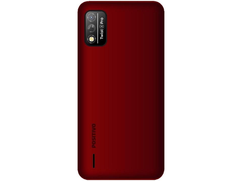 Smartphone Positivo Twist 4 Pro 64GB Vemelho 4G - Octa-Core 1GB RAM Tela 5,5” Câm. 8MP + Selfie 5M - 6