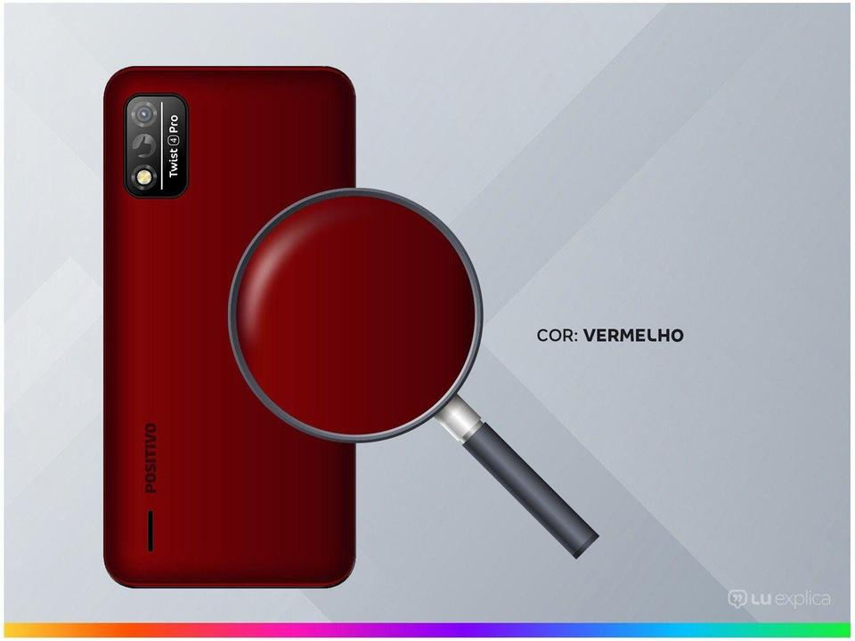 Smartphone Positivo Twist 4 Pro 64GB Vemelho 4G - Octa-Core 1GB RAM Tela 5,5” Câm. 8MP + Selfie 5M - 2