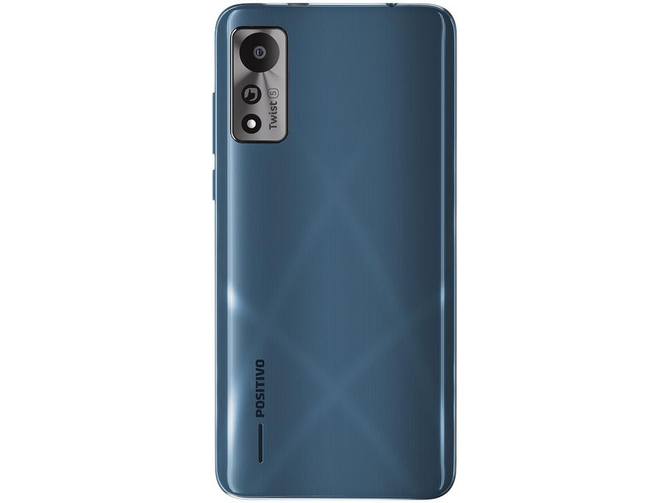 Smartphone Positivo Twist 5 64GB Azul 3G Unisoc 2GB RAM 6,26" Câm. 8MP + Selfie 8MP Dual Chip - 9