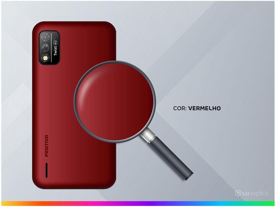 Smartphone Positivo Twist S509 32GB Vermelho 4G Octa-Core 1GB RAM Tela 5” Câm. 8MP + Selfie 5M - 2
