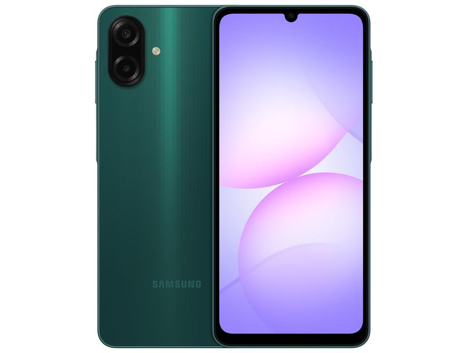 Smartphone Samsung A07 128GB Verde 4GB RAM Tela 6,7" Câm. Dupla + Selfie 8MP - 13