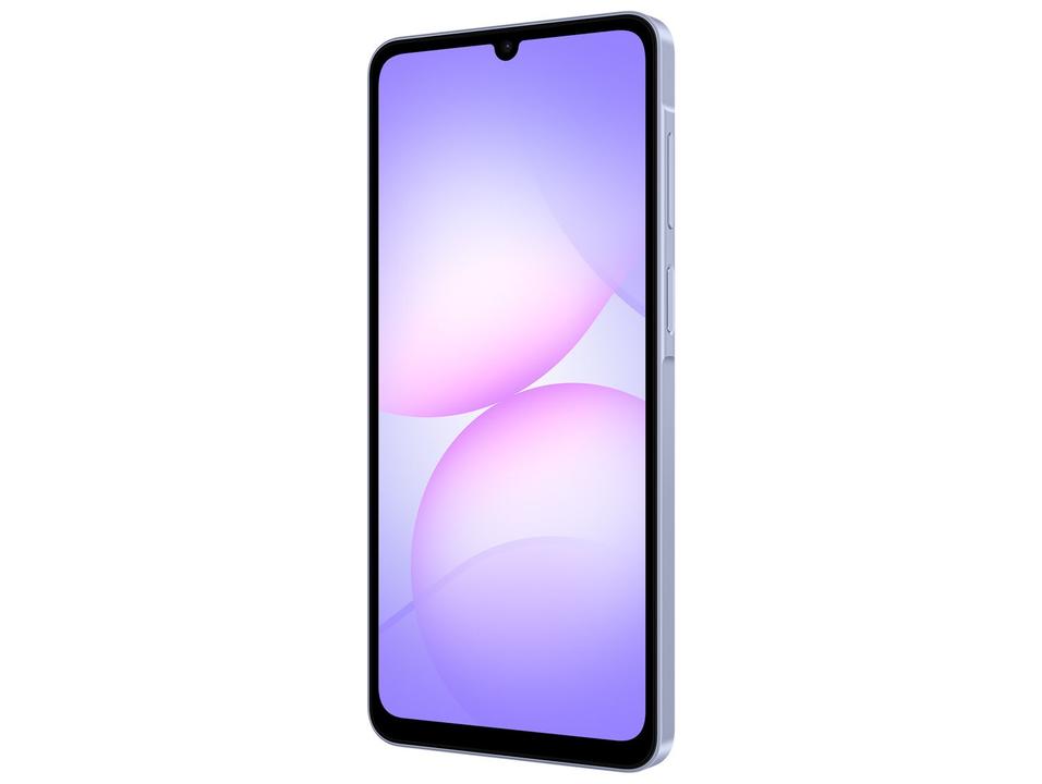 Smartphone Samsung A07 128GB Violeta 4GB RAM Tela 6,7" Câm. Dupla + Selfie 8MP - 16