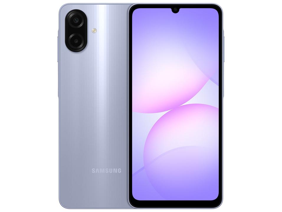 Smartphone Samsung A07 128GB Violeta 4GB RAM Tela 6,7" Câm. Dupla + Selfie 8MP - 13