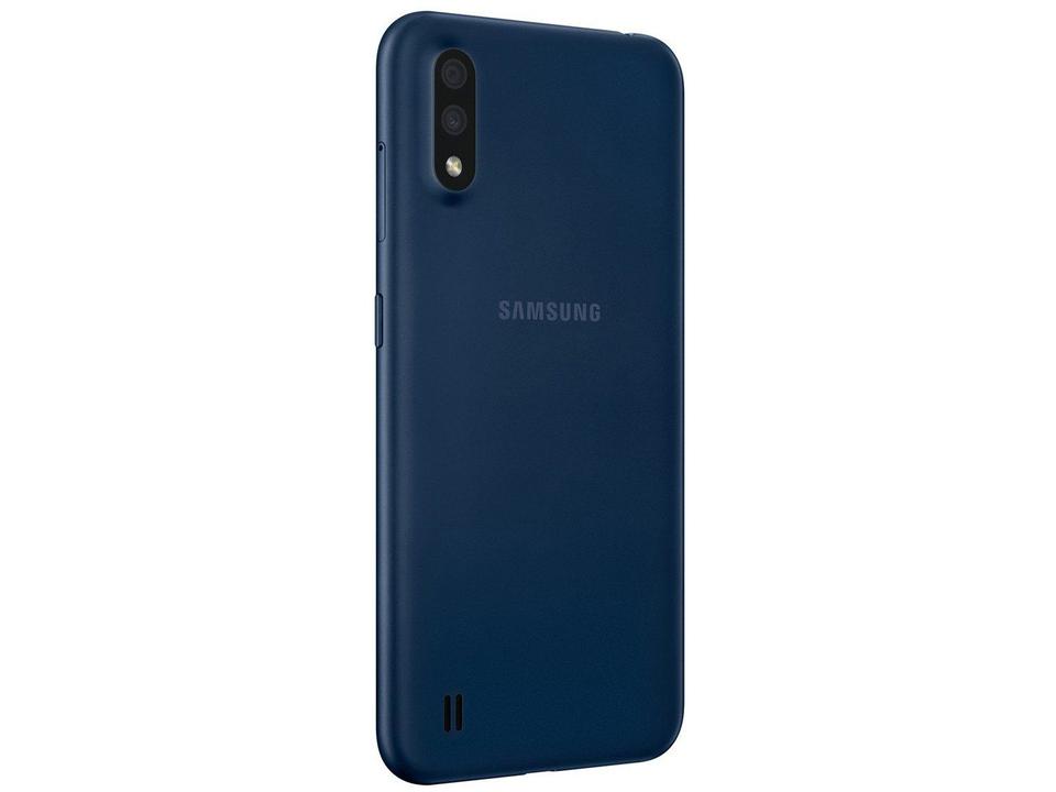 Smartphone Samsung Galaxy A01 32GB Azul Octa-Core - 2GB RAM Tela 5,7” Câm. Dupla + Câm. Selfie 5M - 8