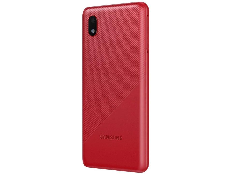 Smartphone Samsung Galaxy A01 Core 32GB Vermelho - 4G Quad-Core 2GB RAM 5,3” Câm. 8MP + Selfie 5M - 6