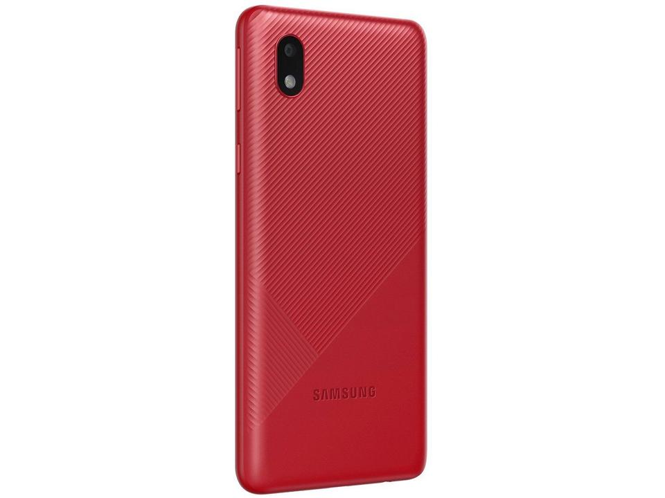 Smartphone Samsung Galaxy A01 Core 32GB Vermelho - 4G Quad-Core 2GB RAM 5,3” Câm. 8MP + Selfie 5M - 8