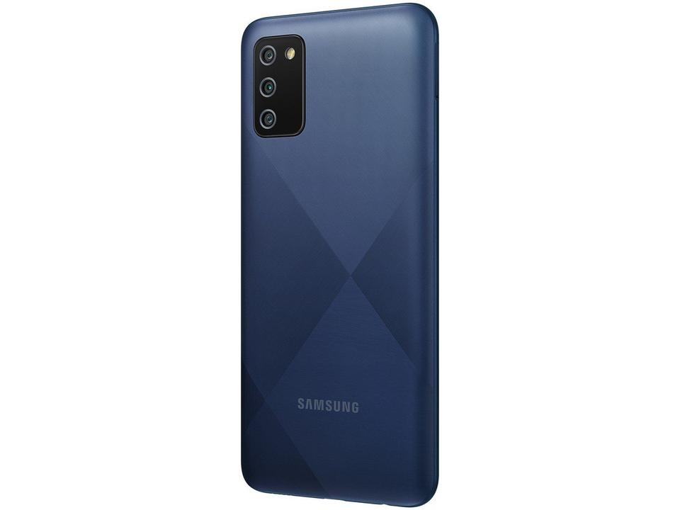 Smartphone Samsung Galaxy A02s 32GB Azul 4G - Octa-Core 3GB RAM 6,5” Câm. Tripla + Selfie 5M - 8