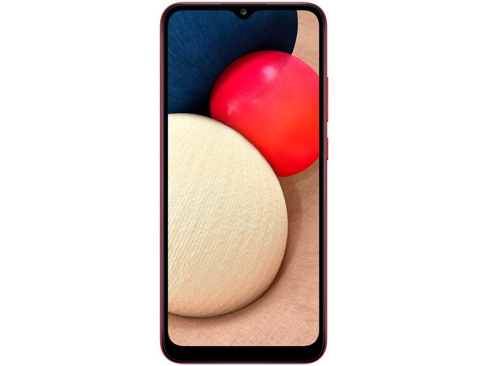Smartphone Samsung Galaxy A02s 32GB Vermelho 4G - Octa-Core 3GB RAM 6,5” Câm. Tripla + Selfie 5M - 5