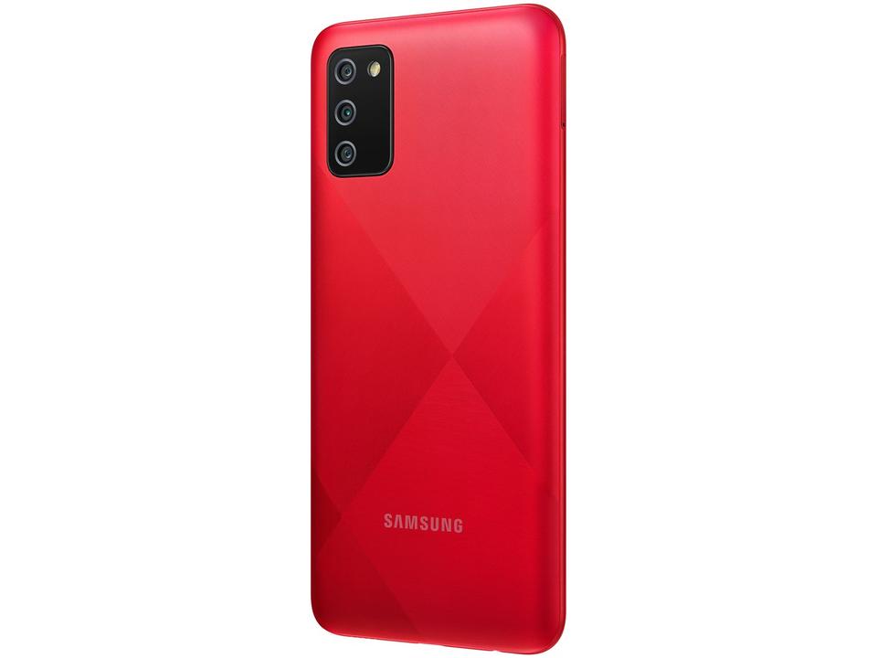 Smartphone Samsung Galaxy A02s 32GB Vermelho 4G - Octa-Core 3GB RAM 6,5” Câm. Tripla + Selfie 5MP - 8