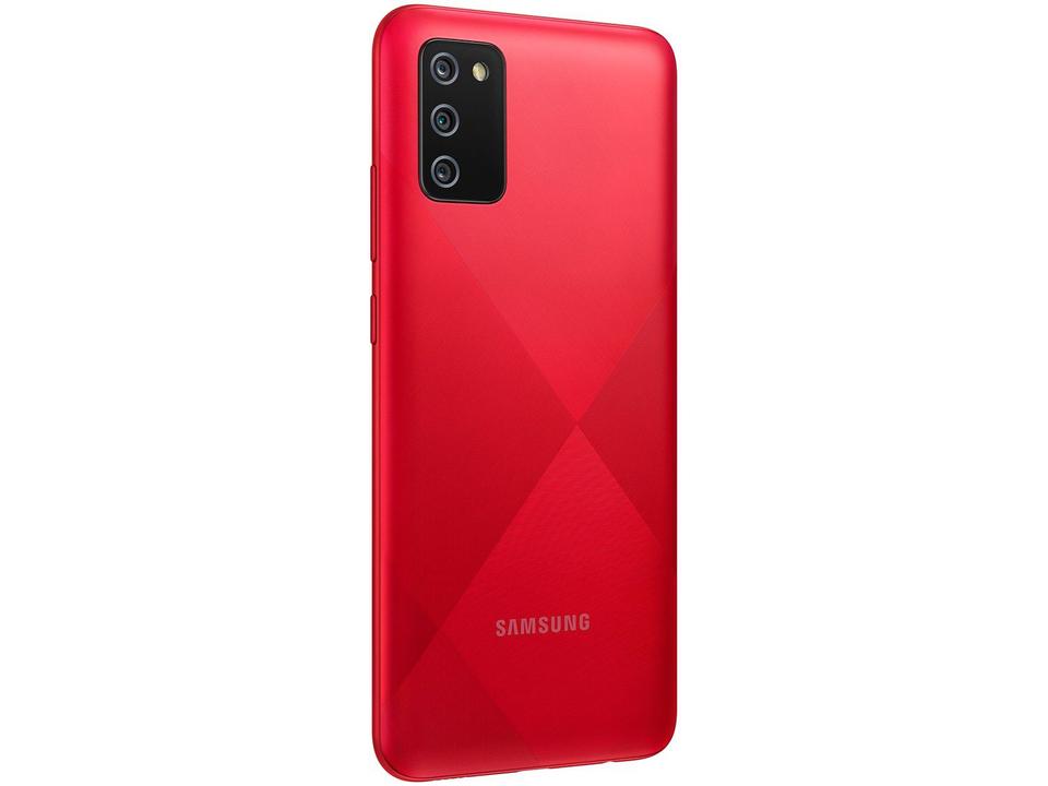 Smartphone Samsung Galaxy A02s 32GB Vermelho 4G - Octa-Core 3GB RAM 6,5” Câm. Tripla + Selfie 5MP - 10