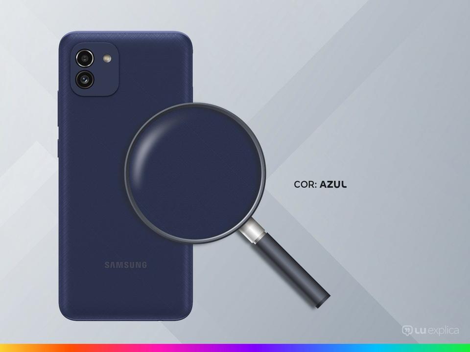 Smartphone Samsung Galaxy A03 64GB Azul 4G Octa-Core 4GB RAM Tela 6,5” Câm. Dupla + Sefie 5M - 2