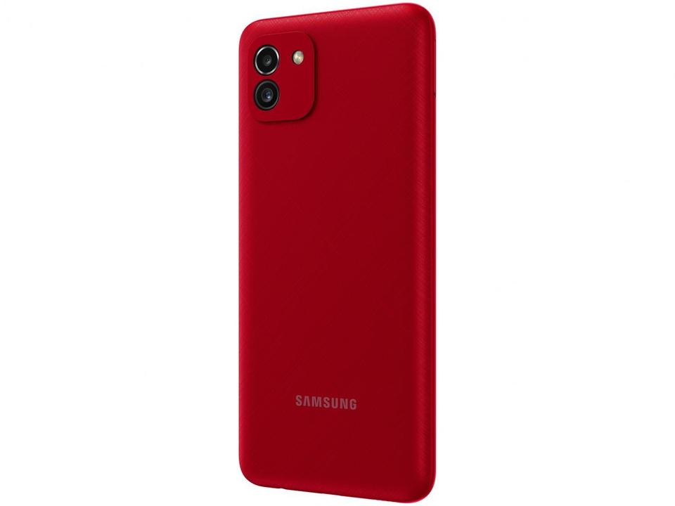 Smartphone Samsung Galaxy A03 64GB Vermelho 4G Octa-Core 4GB RAM Tela 6,5” Câm. Dupla + Sefie 5M - 7