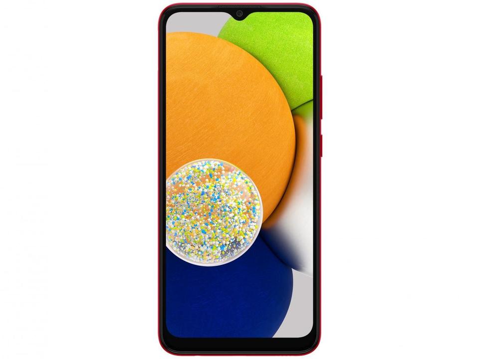 Smartphone Samsung Galaxy A03 64GB Vermelho 4G Octa-Core 4GB RAM Tela 6,5” Câm. Dupla + Sefie 5M - 5